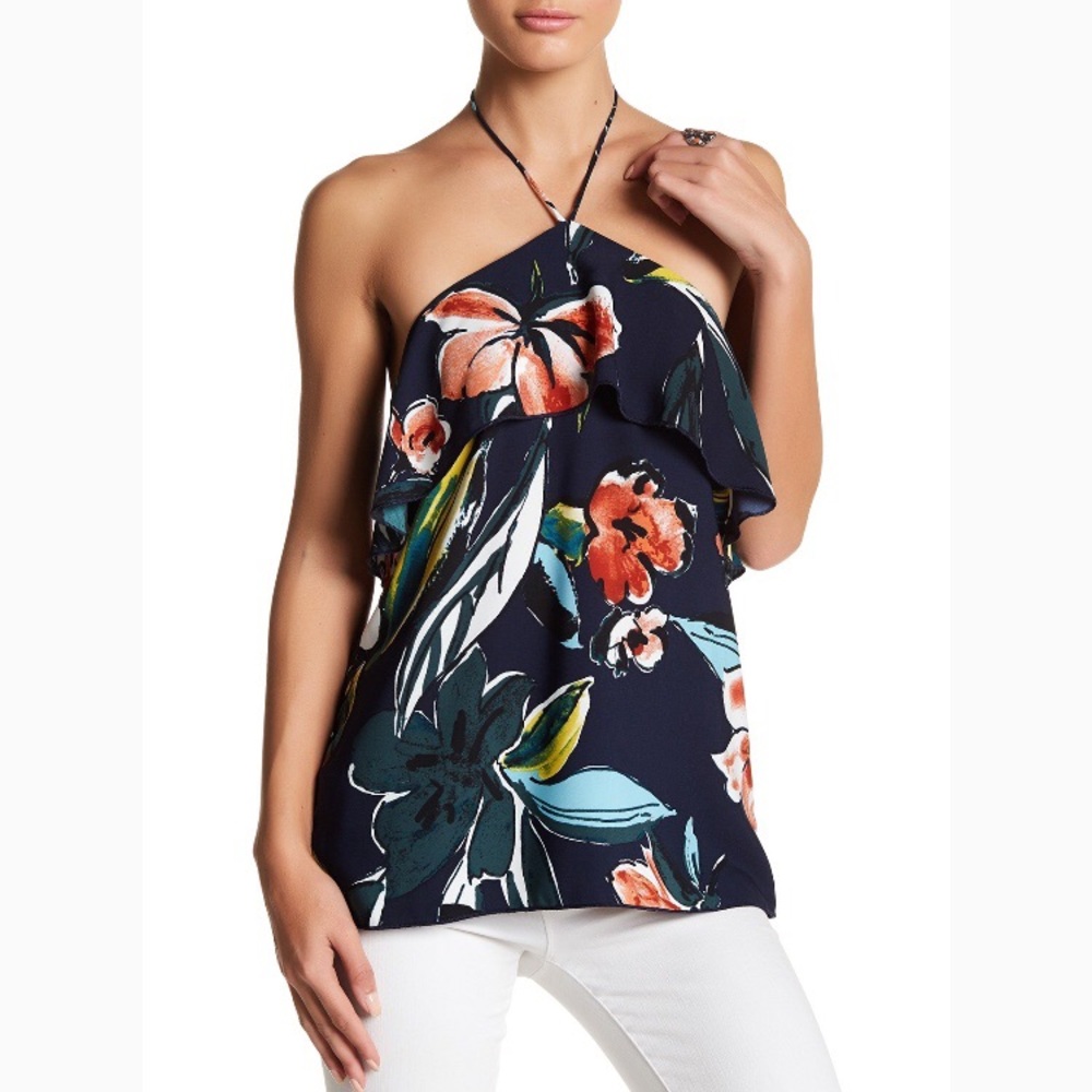 Meghan LA Floral Halter Tank